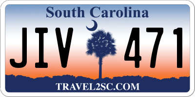 SC license plate JIV471