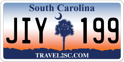 SC license plate JIY199