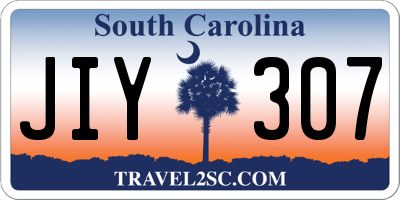 SC license plate JIY307
