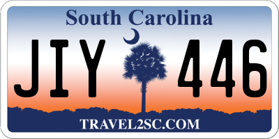 SC license plate JIY446
