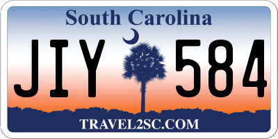 SC license plate JIY584