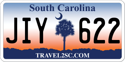 SC license plate JIY622