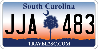 SC license plate JJA483