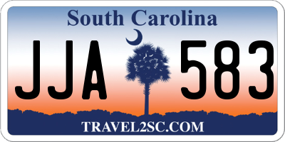 SC license plate JJA583