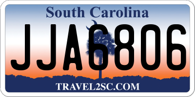 SC license plate JJA6806