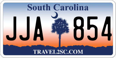 SC license plate JJA854
