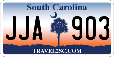 SC license plate JJA903