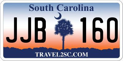 SC license plate JJB160