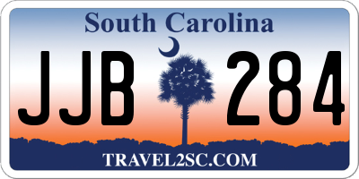 SC license plate JJB284