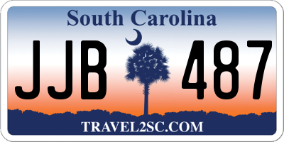 SC license plate JJB487