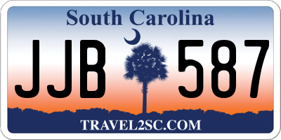 SC license plate JJB587