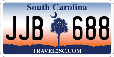 SC license plate JJB688