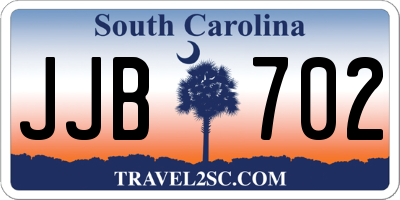 SC license plate JJB702