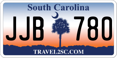 SC license plate JJB780