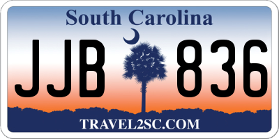 SC license plate JJB836