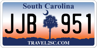 SC license plate JJB951