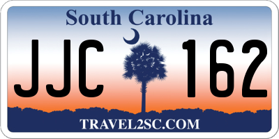 SC license plate JJC162