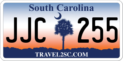 SC license plate JJC255