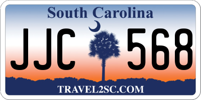 SC license plate JJC568