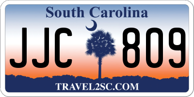 SC license plate JJC809