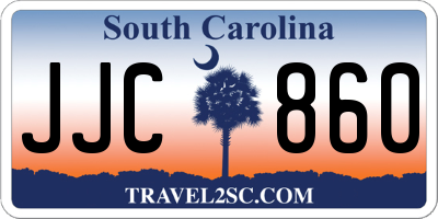 SC license plate JJC860