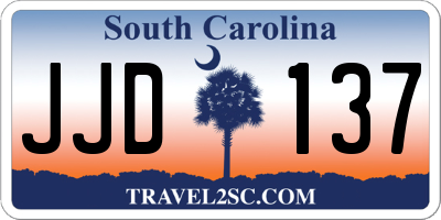 SC license plate JJD137