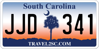 SC license plate JJD341