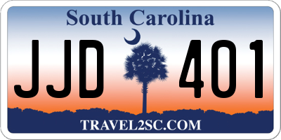SC license plate JJD401