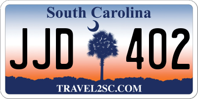 SC license plate JJD402