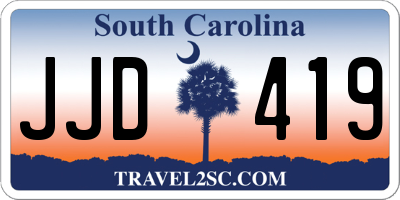 SC license plate JJD419