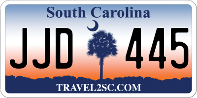 SC license plate JJD445