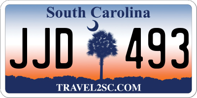 SC license plate JJD493