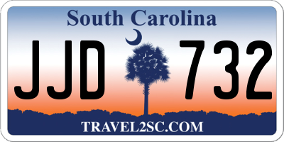 SC license plate JJD732