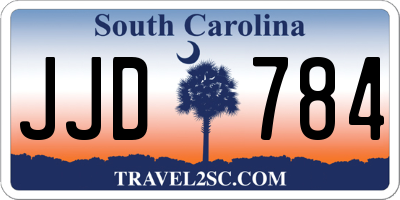 SC license plate JJD784