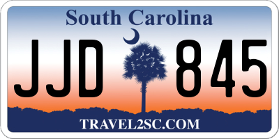 SC license plate JJD845