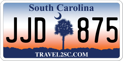 SC license plate JJD875
