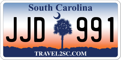 SC license plate JJD991