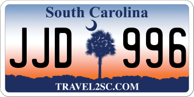 SC license plate JJD996