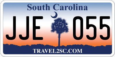 SC license plate JJE055