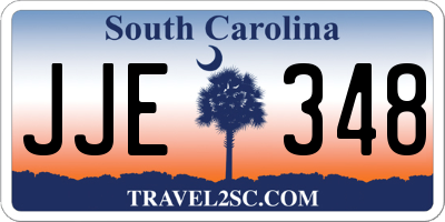 SC license plate JJE348