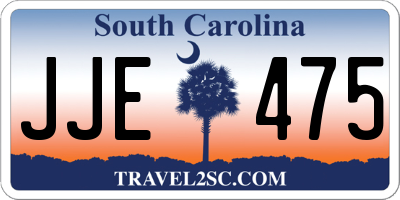 SC license plate JJE475