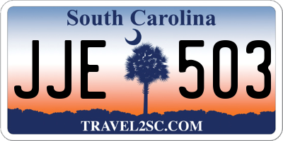 SC license plate JJE503