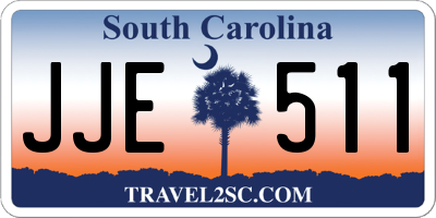 SC license plate JJE511