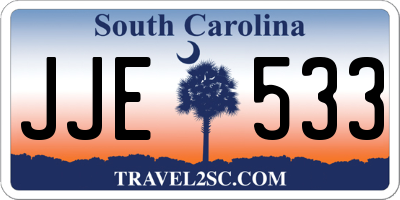 SC license plate JJE533