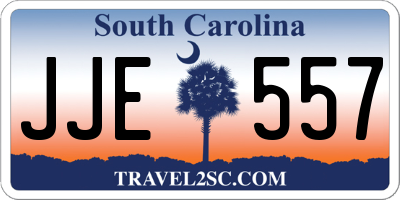 SC license plate JJE557
