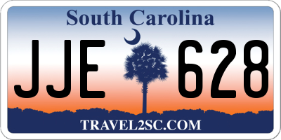 SC license plate JJE628