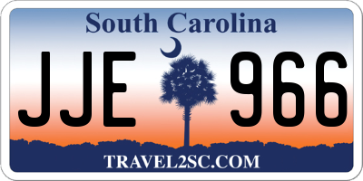 SC license plate JJE966