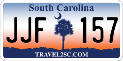 SC license plate JJF157