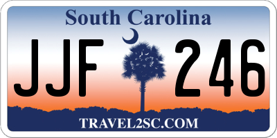 SC license plate JJF246