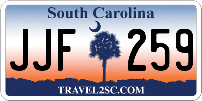 SC license plate JJF259